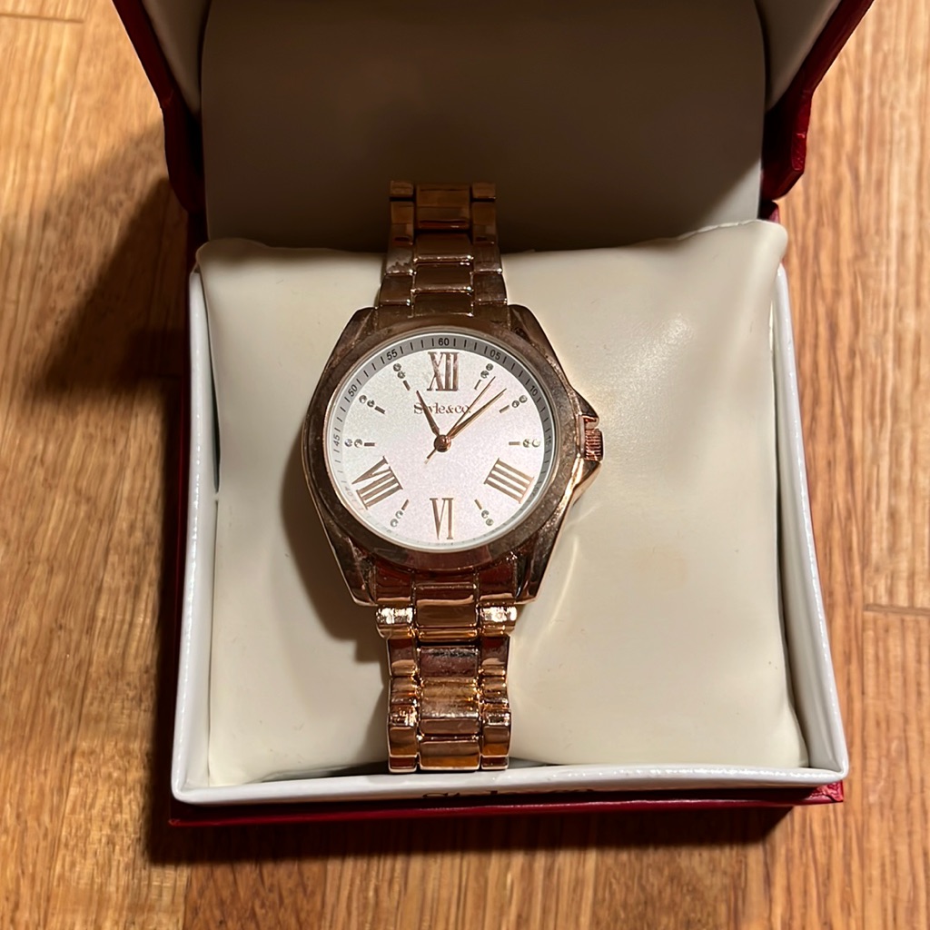 Style & Co Watch With Roman Numerals